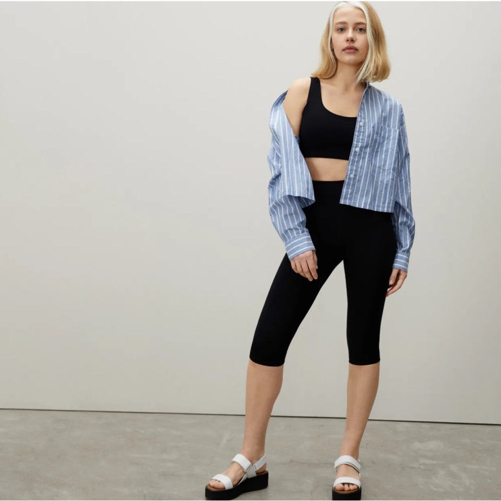 Everlane The Perform Legging Black Women's Cropped Pants/ Capri - Large